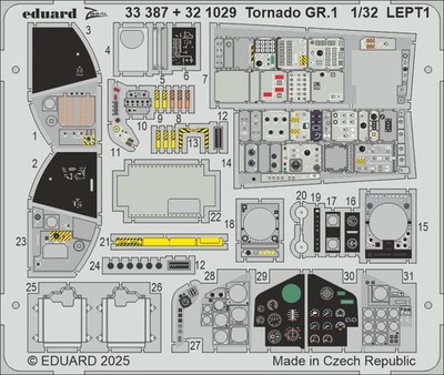 Eduard 1/32 Tornado GR.1 Cockpit (Italeri) 33387