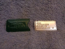 VTG Birmingham Al. Charga Plate Service Metal Charge Credit Card & Plastic Case