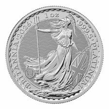2026 Great Britain 1 oz Platinum Britannia BU 2049.66 per troy oz