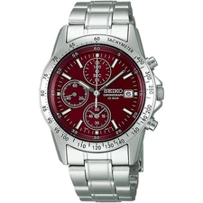 Seiko Spirit SBTQ045 Chronograph Men’s Watch Red Dial Limited Edition Japan