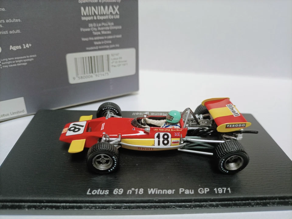 Lotus 69 Spark 1/43 Winner Pau F1 GP 1971 - Image 2 of 4