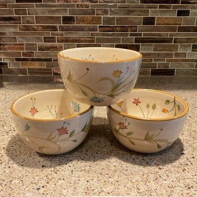 American Simplicity Floral by Home Stoneware Bowl -Soup/Cereal 6'' 24oz