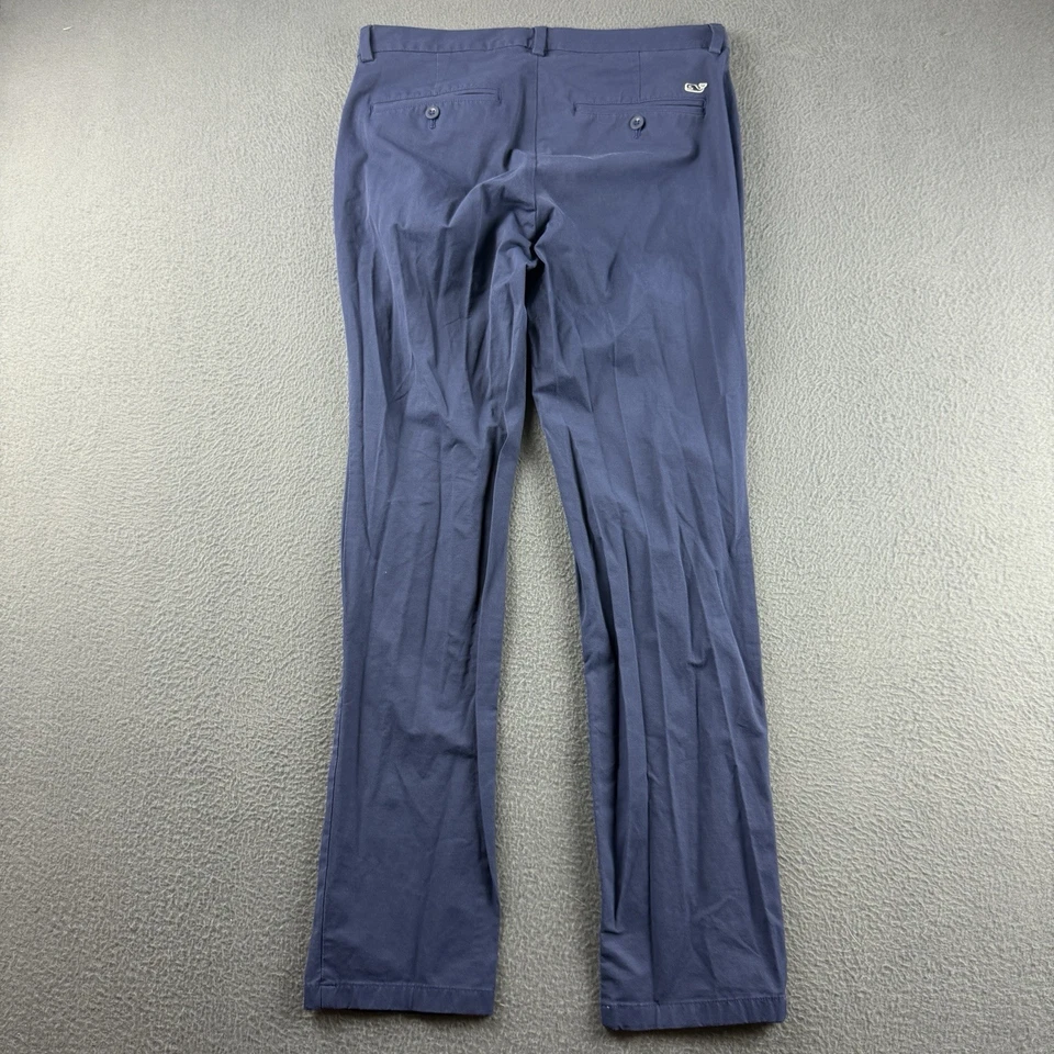 Pantalones Vineyard Vines para hombre 32x30* azules OTG On The Go rendimiento golf elásticos Foto 3 de 4