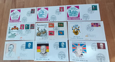 34 Ersttagsbriefe Bund 1968 Adenauerblock fehlt sonst teilweise mehrfach