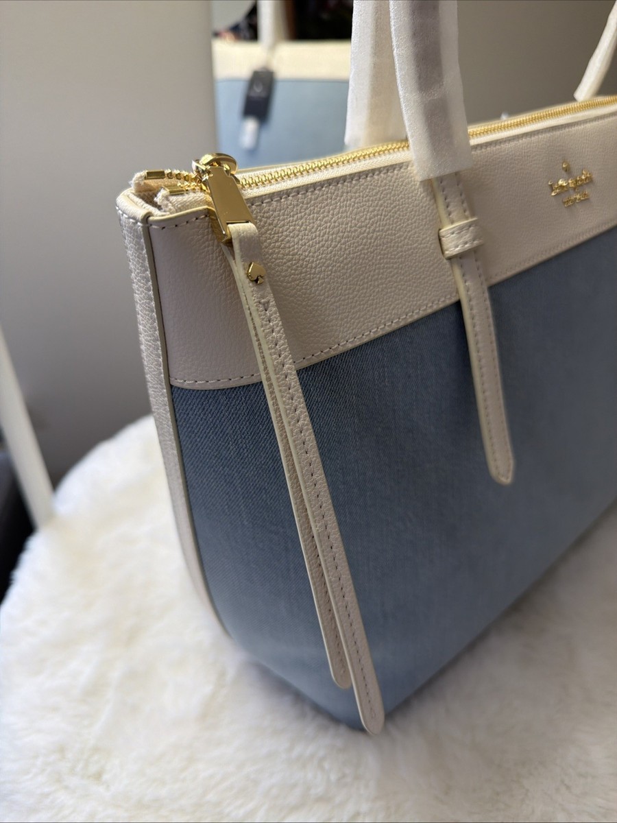 Kate Spade デニムブル ートートバッグ NWT Kate Spade New York All Day Denim Tote Bag | eBay