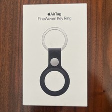Apple Air Tag Fine Woven Key Ring - MT2H3ZM/A- Black - New