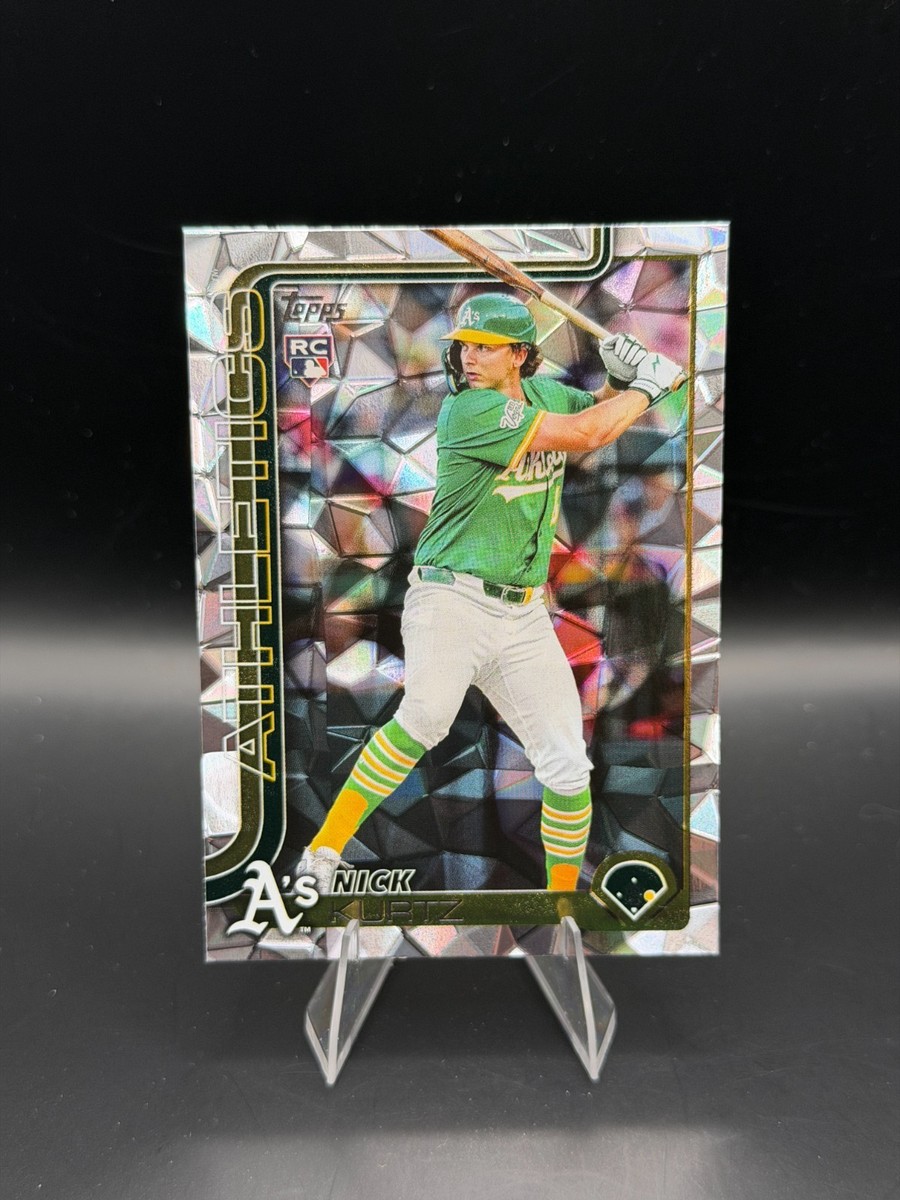 2025 Topps update ニック・カーツ　Nick z Nick Kurtz 2025 Topps Update Diamante Parallel RC Athletics #US201