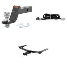 CURT Tow Cargo Package Trailer Hitch, Wiring Harness, 45056 2in Ball Mount 13272