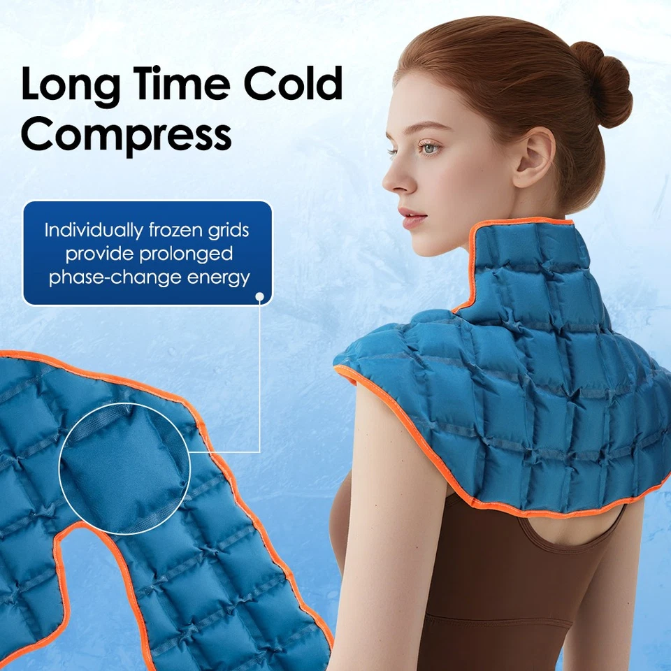 Reusable Hot Cold Gel Ice Pack and Wrap for Neck Cervical & Shoulder Pain Relief - Image 3 of 4