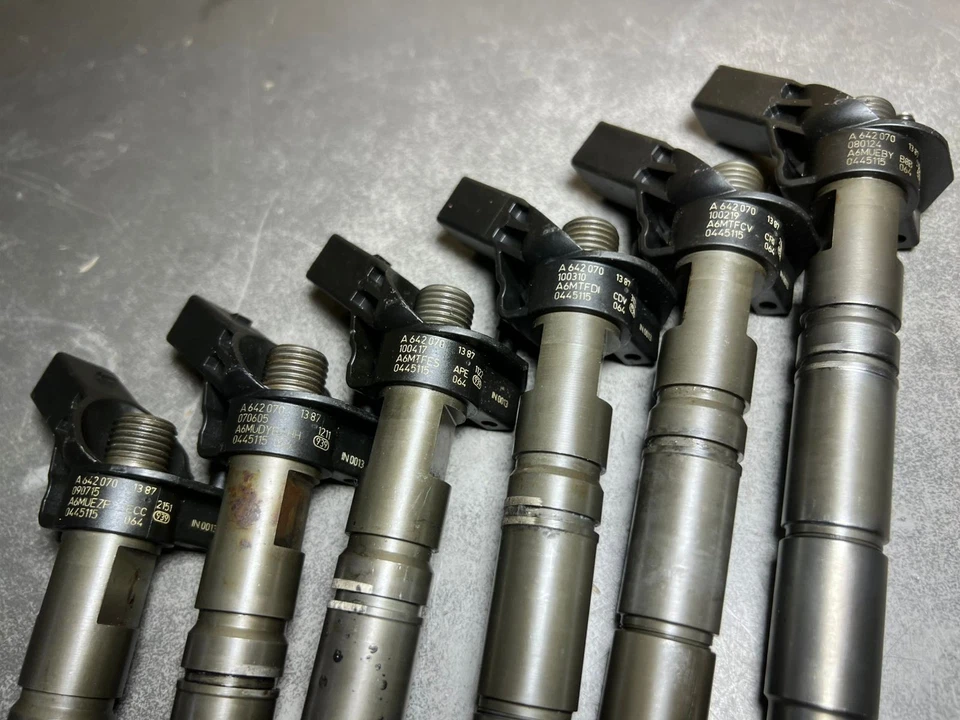 Genuine Mercedes Fuel Injector Sprinter OM642 A642 0701387 Oem Diesel 6Pcs Set - Image 2 of 4