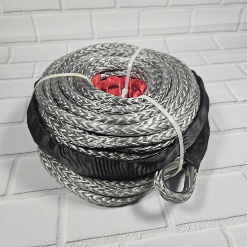 3/8 Inch x 80 Ft Synthetic Winch Rope Extension 26,500 Lbs 4 Off road recovery - Bild 2 von 5