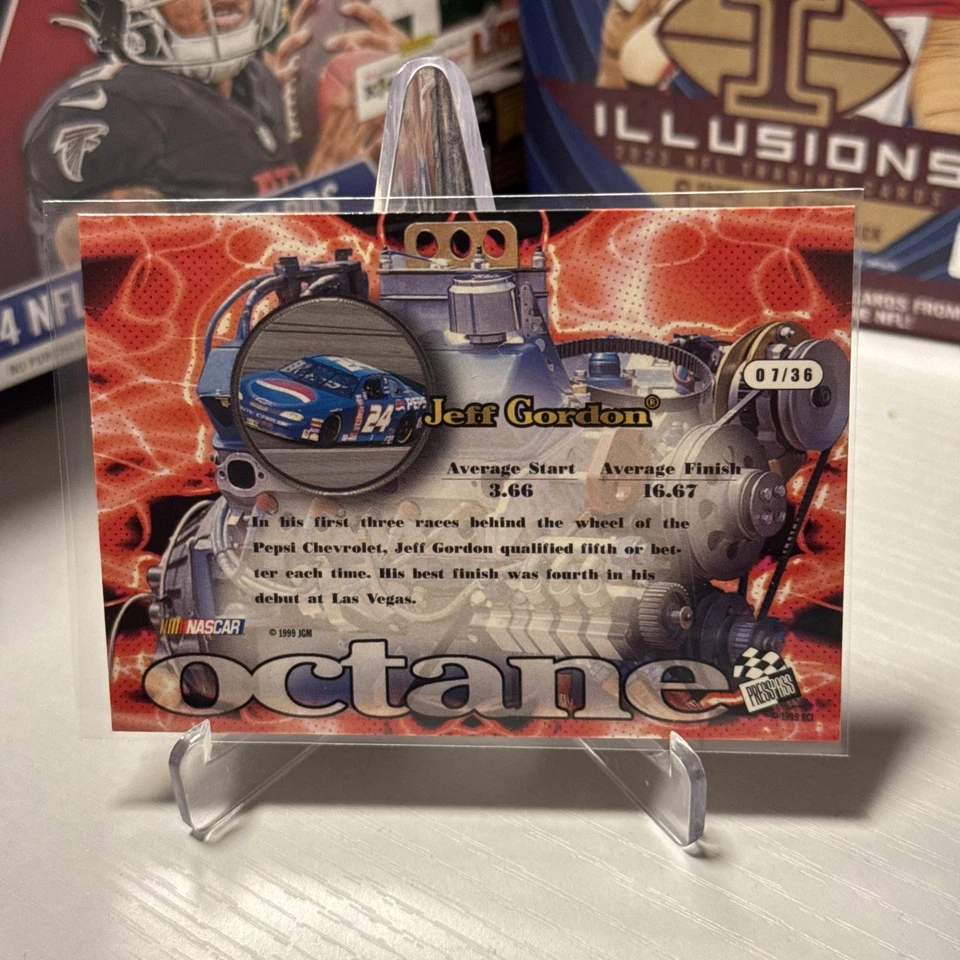 Jeff Gordon 1999 Press Pass Stealth Octane SLX #O7 Racing Card - Image 2 of 2