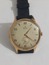Vintage Armbanduhr Alpha Wabenzifferblatt FHF...