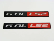 2 CADILLAC CTS-V LS2 6.0L ENGINE FENDER EMBLEMS BADGES