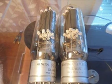 GENERAL ELECTRIC GL 805 USA PAIR OF OLD STOCK TESTED STRONG VINTAGE VALVES TUBES