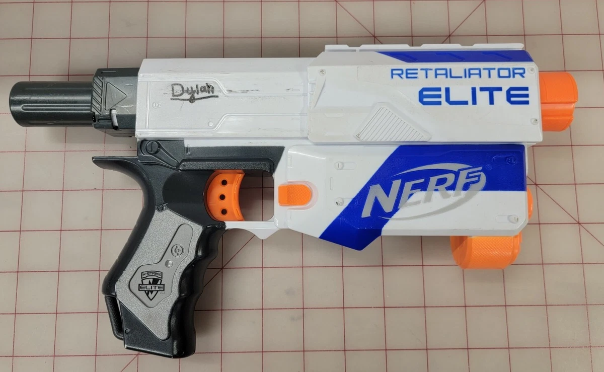 Nerf N-Strike Retaliator White Blaster Only eBay