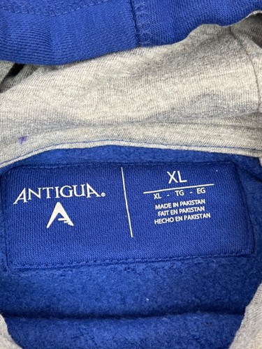 New York Rangers Mens XL Heavy Hoodie Pullover Antigua Embroidered - Picture 5 of 6
