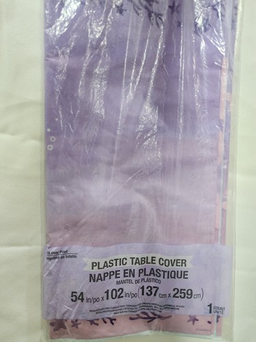 Creative Converting Plastic Table Cover All Over Print Iridescent, 54" X 102" - Picture 4 of 4