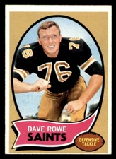 1970 Topps Football #101 Dave Rowe EX
