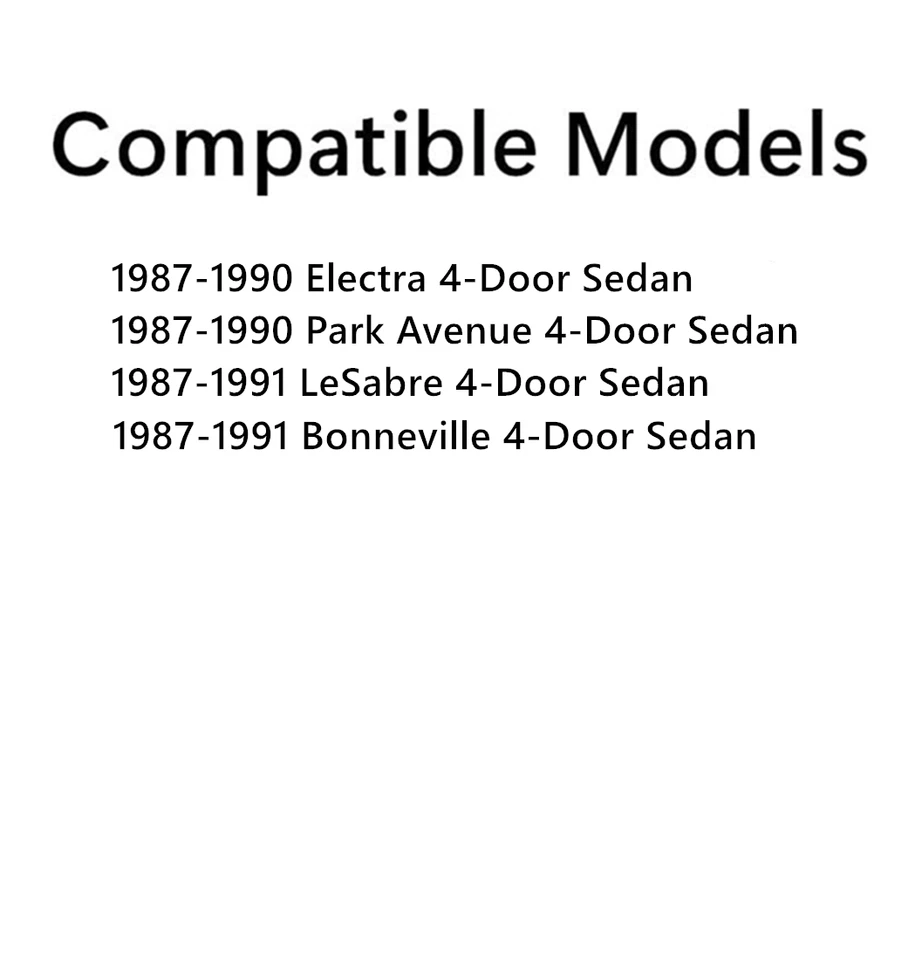 Fit Electra LeSabre Bonneville Sedan Passenger Right Side Rear Door Window Glass Foto 2 de 4