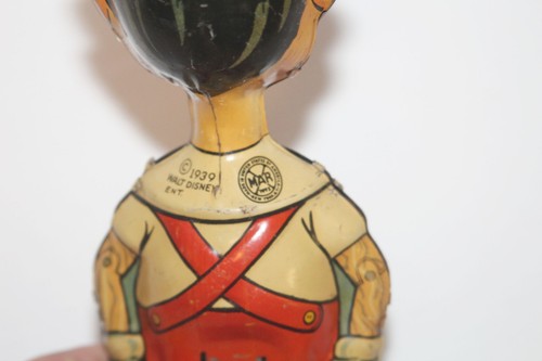 Vintage Original 1939 Walt Disney Ent Marx Pinocchio Tin Litho Windup Walker Toy - Picture 13 of 15