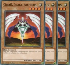 yugioh 3x Generous Artemis SR05-EN008 COMMON 1ST EDITION GERMAN