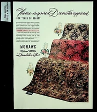 1941 Mohawk Rugs Carpets Home Foundation Colors Beauty Vintage Print Ad 39996