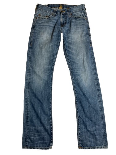 True Religion Jeans Mens 30x34 Ricky Relaxed Straight Medium Wash Cotton Denim - 第 1/22 張圖片