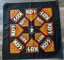 KISS~ARMY DEPOT BANDANA SCRAF HEADBAND NEW 21" X 21" 1996