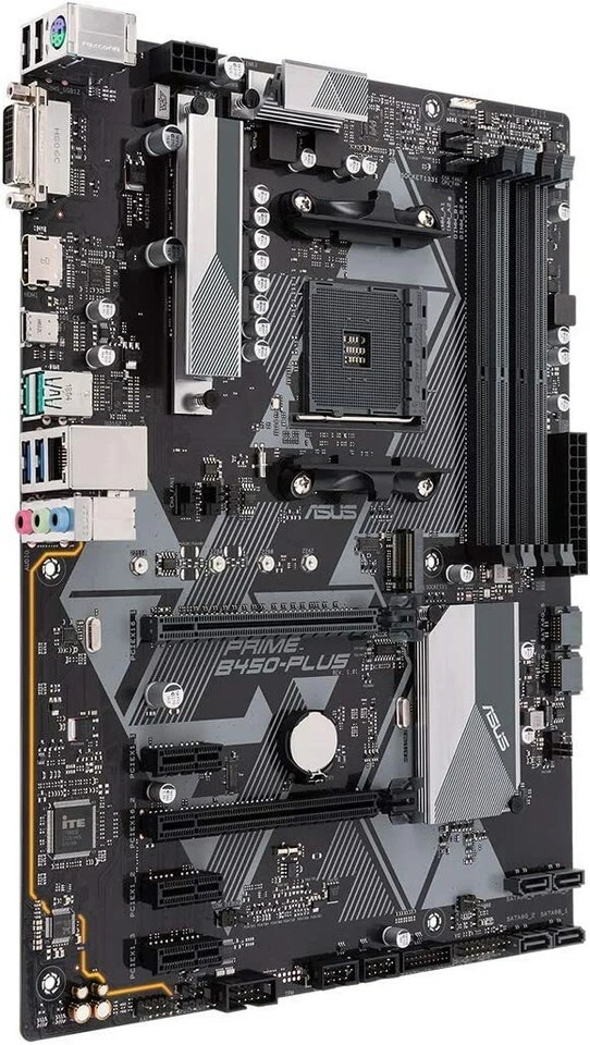 Asus Prime B450-PLUS Scheda Madre PC ATX Socket AMD Ryzen AM4 DDR4 PCIe 3.0 RGB - Immagine 3 di 4
