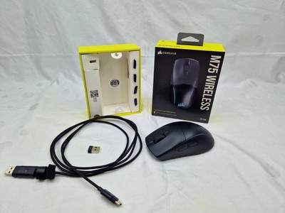 Corsair M75 WIRELESS Lightweight RGB Gaming Mouse, schwarz, USB/Bluetooth
