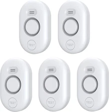 5 Pack Water Leak Detectors for Home, 100Db Water Sensor Alarm for Basement, Wat
