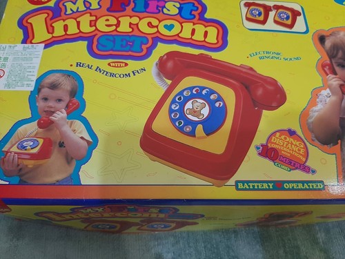 NOS - Vintage Toy Children’s phone Intercom set - Afbeelding 7 van 10