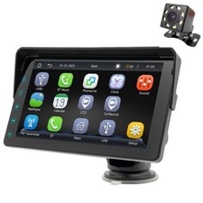 Car Radio For Apple CarPlay Android Auto Bluetooth FM Touch Screen W/Free Camera