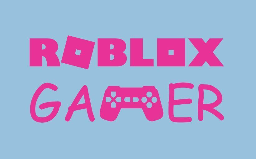 Roblox Pink & Blue Effects Logo Repeat Children's Kids Wall Art Print