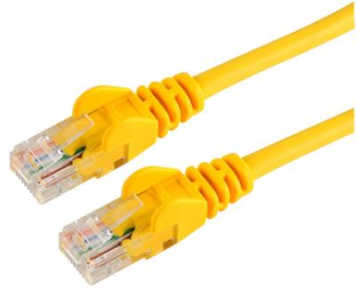 2m Netzwerk Cat 5E UTP Kabel Snag Proof Gelb