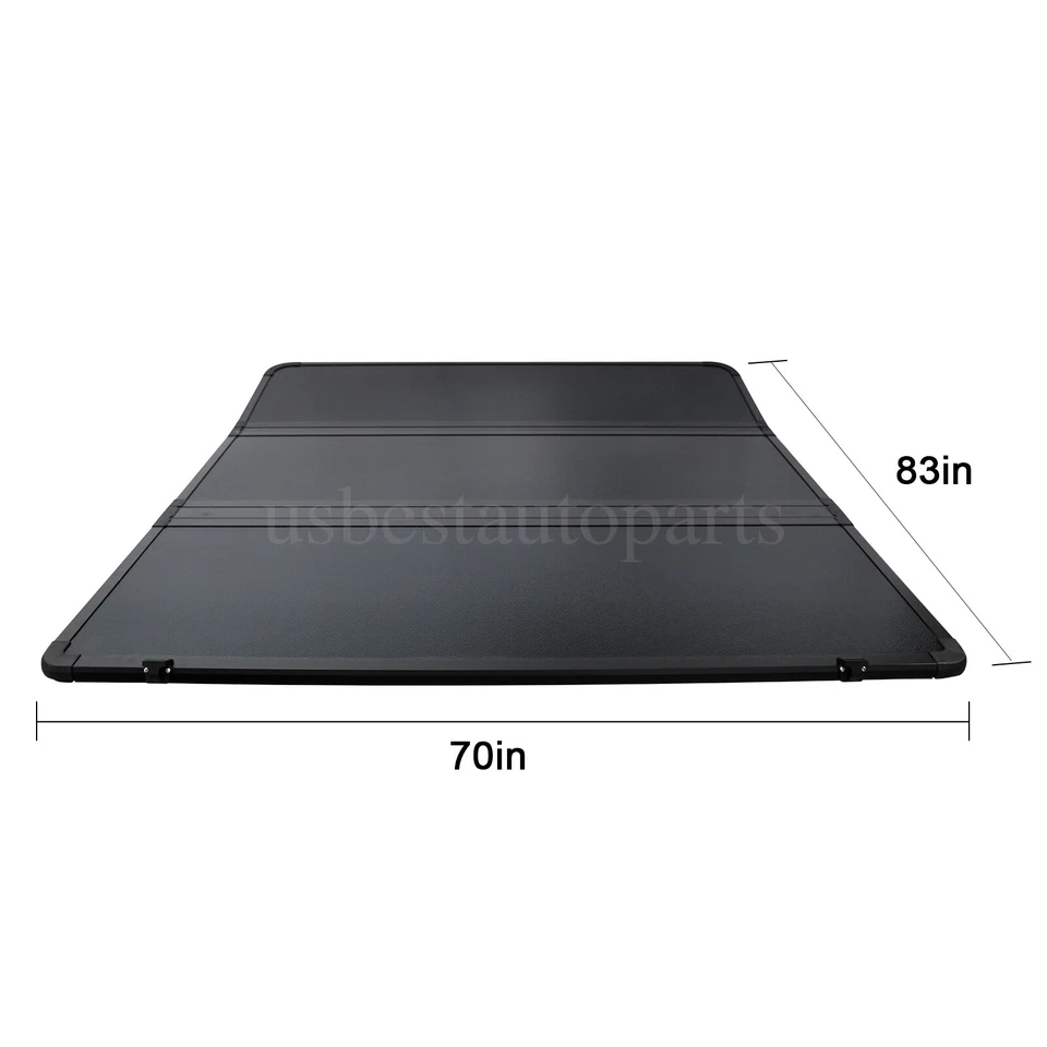 For 99-23 Ford F250 F350 Superduty 6.75ft Hard Tri-Fold Truck Bed Tonneau Cover Foto 2 de 4