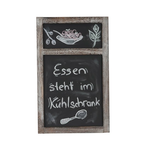 Werbetafel, 55X34X2Cm Shabby-Look Vintage Braun, Wandtafel Kreidetafel-image