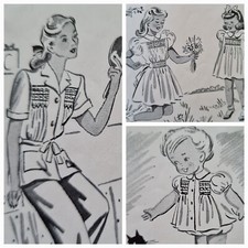 1940s Paragon 2 Smocking Pattern Book 11 Desi...
