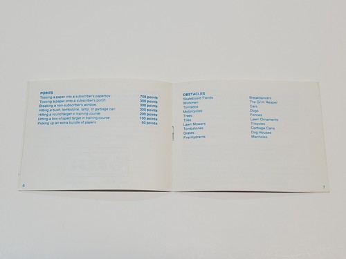 Paperboy authentisch Original NES Nintendo nur Handbuch ** - Bild 8 von 13
