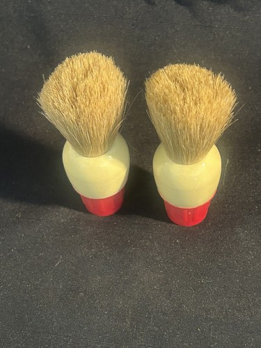 Vintage Shaving Brushes~Red & Ivory~Vintage~2 - Picture 2 of 5