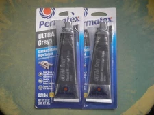 Permatex 82194 ULTRA GREY Rigid High-Torque RTV Silicone Gasket Maker 2 TUBES