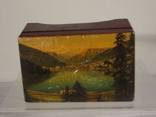 Antique Vintage Black Forest Swiss Switzerland Music Box Two Songs