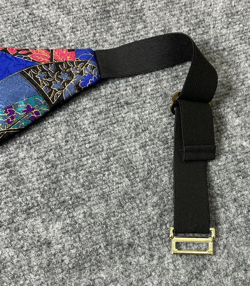 Cinturón Vintage Mel Howard Talla 27-48 OSFA Cummerbund Seda Colorido Multi Cinturón Foto 2 de 4