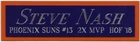 STEVE NASH phoenix SUNS NAMEPLATE FOR AUTOGRAPHED BASKETBALL-JERSEY-PHOTO-FLOOR