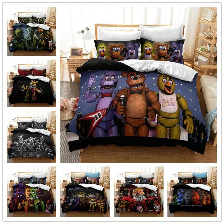 Cute Teddy Bear Astronaut Bedding, Duvet Cover Set & Pillowcase, Zippe