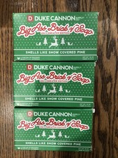Lot of of 3 - Duke Cannon Big Ass Brick of Soap - Ugly Sweater Ed. Pine 10oz