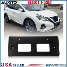 License Plate Mounting Bracket Front Fit Nissan Murano 2019-24 W/ Hardware 1-5X
