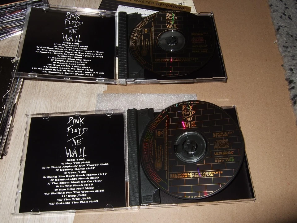 PINK FLOYD : THE WALL 24KT GOLD 2CD BOX 1991 MFSL UDCD 2-537 JAPAN - Bild 4 von 4