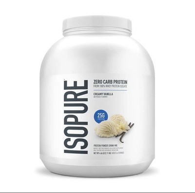 Isopure Whey Protein Isolate Vanilla Zero Carb 4.5lbs Keto GF